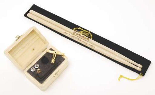 blank Pro-Mark's classy presentation of this special anniversary snare is spot on